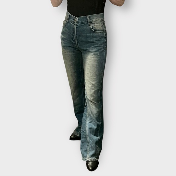 Free People We The Free Serafin Jeans | Mid Rise Slim Boot Cut Size 28 | Retro - Picture 1 of 16
